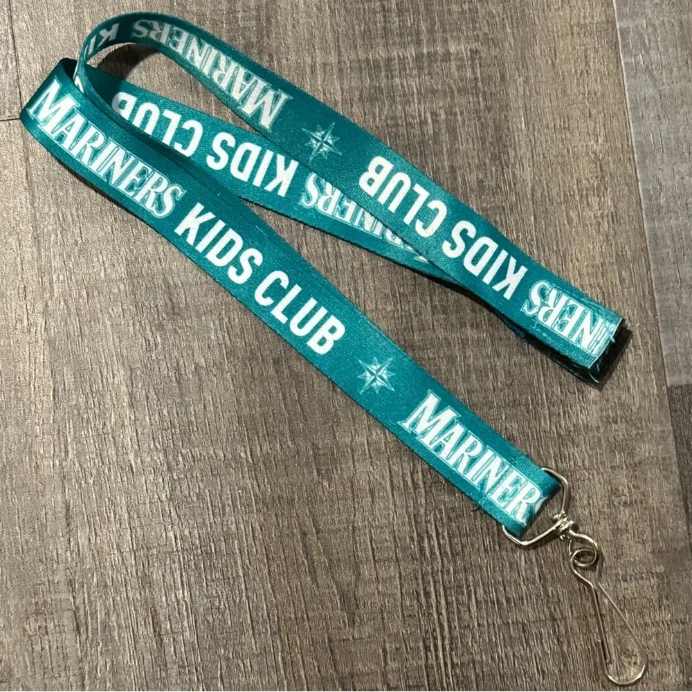 💞 Teal Blue Seattle Mariners MLB Baseball Kids Club Lanyard